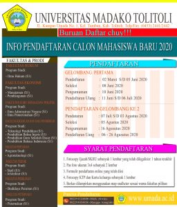 Brosur Info Pendaftaran Mahasiswa Baru 2020